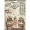 stamperia symphony a4 rice paper selection 6pcs by