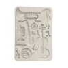 stamperia symphony a4 silicon mould musical instru