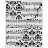 stamperia symphony thick stencils 20x25cm ccore an