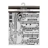 stamperia symphony thick stencils 20x25cm violin b
