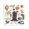 stamperia oriental garden rub on 155x155cm assortm