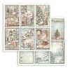 stamperia white christmas 12x12 inch paper sheet 6