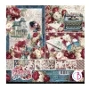 ciao bella bohemian burgundy8x8 inch paper pad 12p