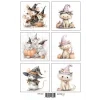 reprint enchanted halloween a4 cutouts kpa4127
