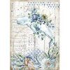 stamperia rice paper a4 romantic sea dream whale 6