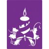 gemini festive candle 3d embossing folder stencil (3)