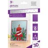 gemini festive candle 3d embossing folder stencil