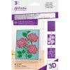gemini lovely roses 3d embossing folder stencil ge