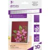 gemini beautiful lilies 3d embossing folder stenci