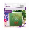 gemini rustic wreath 3d embossing folder gem ef6 3