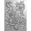 gemini hellebores 3d embossing folder gem ef5 3d h 1