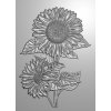 gemini sunflowers 3d embossing folder gem ef5 3d s 1