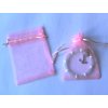 Dárkový pytlíček sáček světle růžový malý 10ks