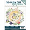 3D Výřezy a papíry v sadě Jarní květiny 24 ks