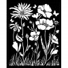 stamperia thick stencil 20x25cm atelier poppy and