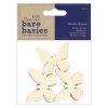 papermania bare basics wooden shapes butterfly 12p