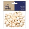 papermania bare basics wooden round beads 120pcs p