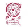 stamperia stencil a4 clock house of roses ksg442