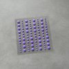 simple and basic adhesive enamel dots purple 96 pc