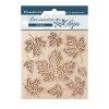 stamperia magic forest decorative chips leaves scb