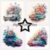 paper favourites floral cars 6x6 inch paper pack p (2)