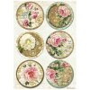 stamperia precious a4 rice paper rounds 6pcs dfsa4