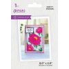 gemini illustrated embossing folder pretty peonies