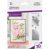 gemini floral bouquet 4x6 inch 3d embossing folder