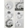 marianne design decoupage a4 sheet serenity flower