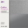 crafters companion sparkling silver 12x12 inch mix