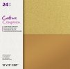 crafters companion glittering gold 12x12 inch mixe
