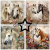 paper favourites horses and flowers 12x12 inch pap