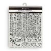 stamperia fortune thick stencil 20x25cm egypt kstd