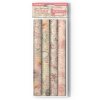 stamperia shabby rose 12x12 inch fabric sheets 4pc