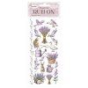 stamperia lavender rub on 4x85 inch elements dflrb