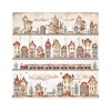 stamperia gear up for christmas 12x12 inch fabric