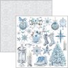 Sada oboustranných papírů se vzory Elegance of Blue 30x30cm