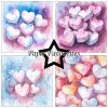 paper favourites marshmallows hearts 12x12 inch pa