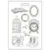 stamperia golden harmony soft mould a4 elements k3