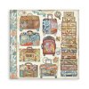 stamperia art of travelling 12x12 inch paper pack (5) 12 11zon