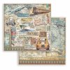 stamperia art of travelling 12x12 inch paper pack (6) 10 11zon