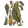 stamperia masquerade silicon mould a5 feathers kac (2) 8 11zon