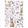 stamperia bunny and buttlerfly a4 rice paper 6pcs 14 11zon