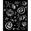stamperia silent sea thick stencil 20x25cm starfis 12 11zon