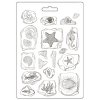 stamperia silent sea a5 soft mould fossils k3pta56 4 11zon
