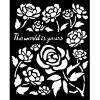 stamperia timeless thick stencil 20x25cm roses kst 26 11zon