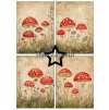 paper favourites rustic mushrooms a6 paper pad pfa 12 11zon