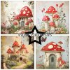 paper favourites rustic mushrooms 6x6 inch paper p (2) 32 11zon