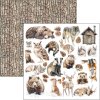 Sada papírů Ciao Bella Forest Tales lesní příběhy 20x20