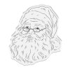 crafters companion retro christmas stamp die santa